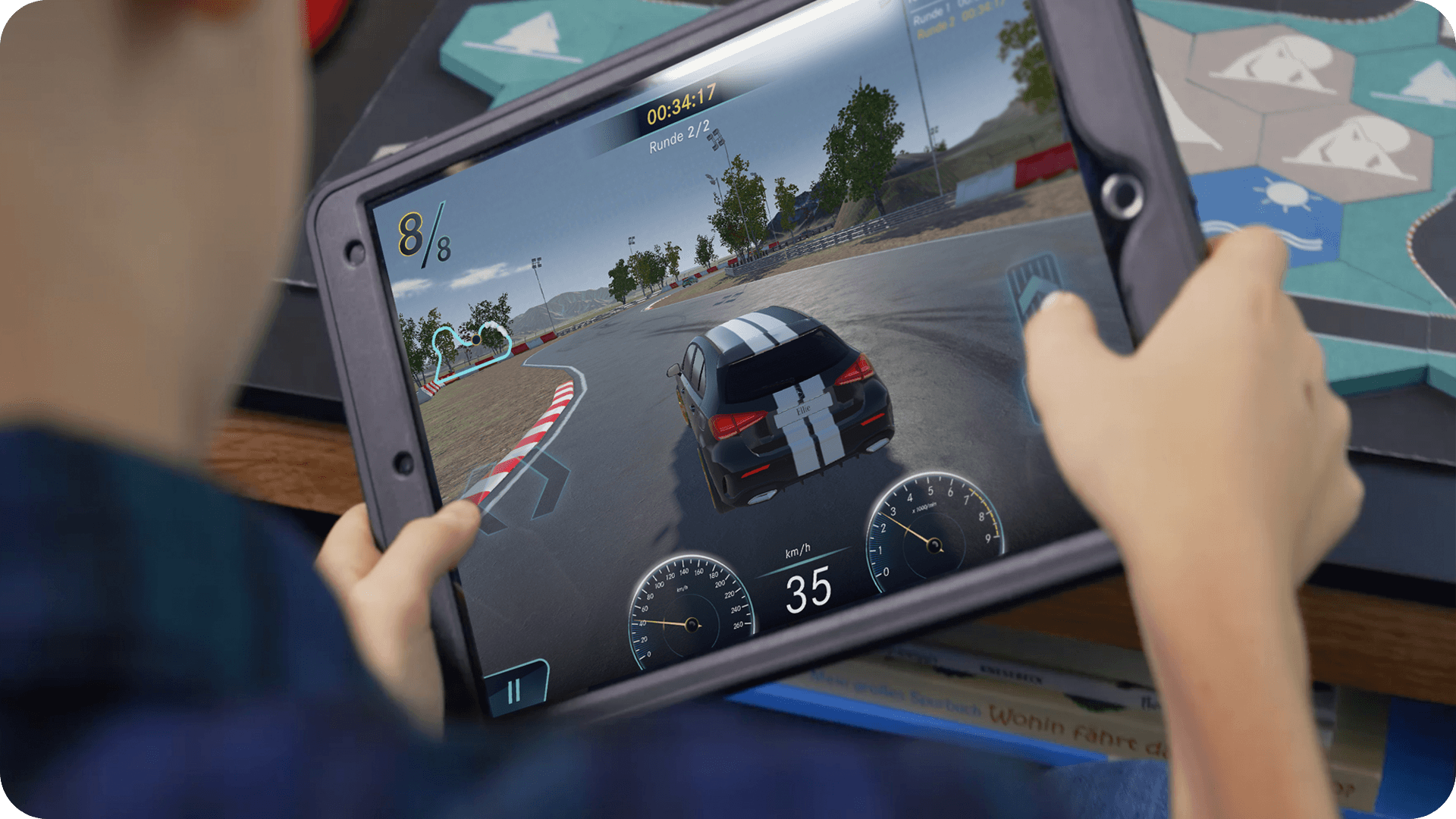 Realistisches 3D-Renngame für das iPad exklusiv für den Einsatz beim Händler